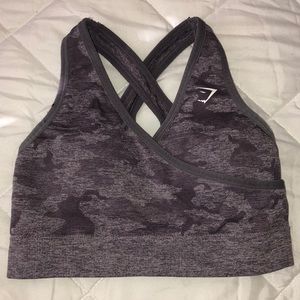 Gym shark camo lavender bra